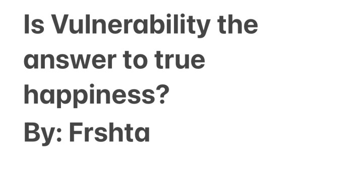 #263 what do you think of&nbsp;vulnerability?